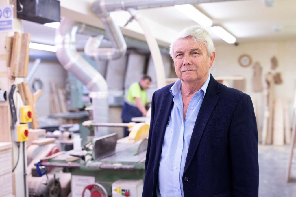 Managing Director Bob Annis in the Charles Grosvenor workshop