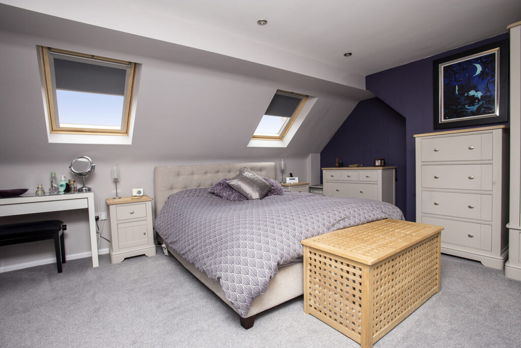 A spacious double Bedroom in a Mansard Loft Conversion