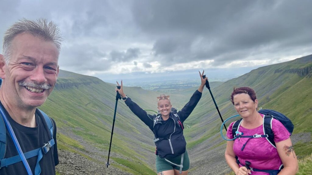 Steve, Jane and Kirsty walking for MIND