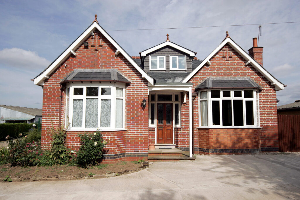 Exterior view of a pitched roof dormer loft conversion