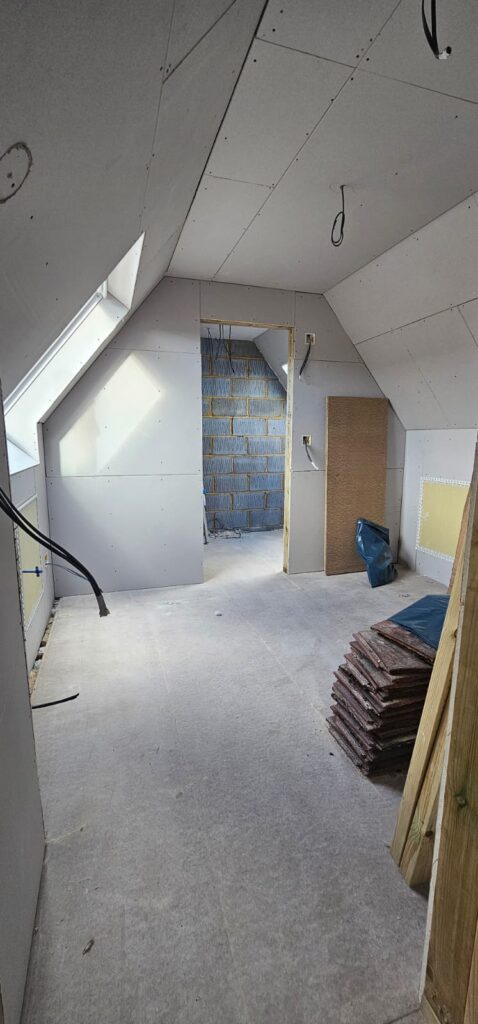 Partially constructed loft conversion