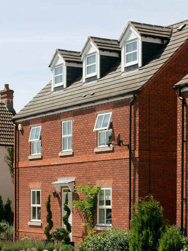 Exterior view of a dormer loft conversion