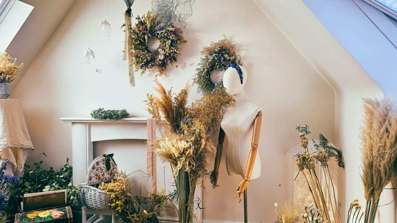 A flower arranging space within a VELUX loft conversion