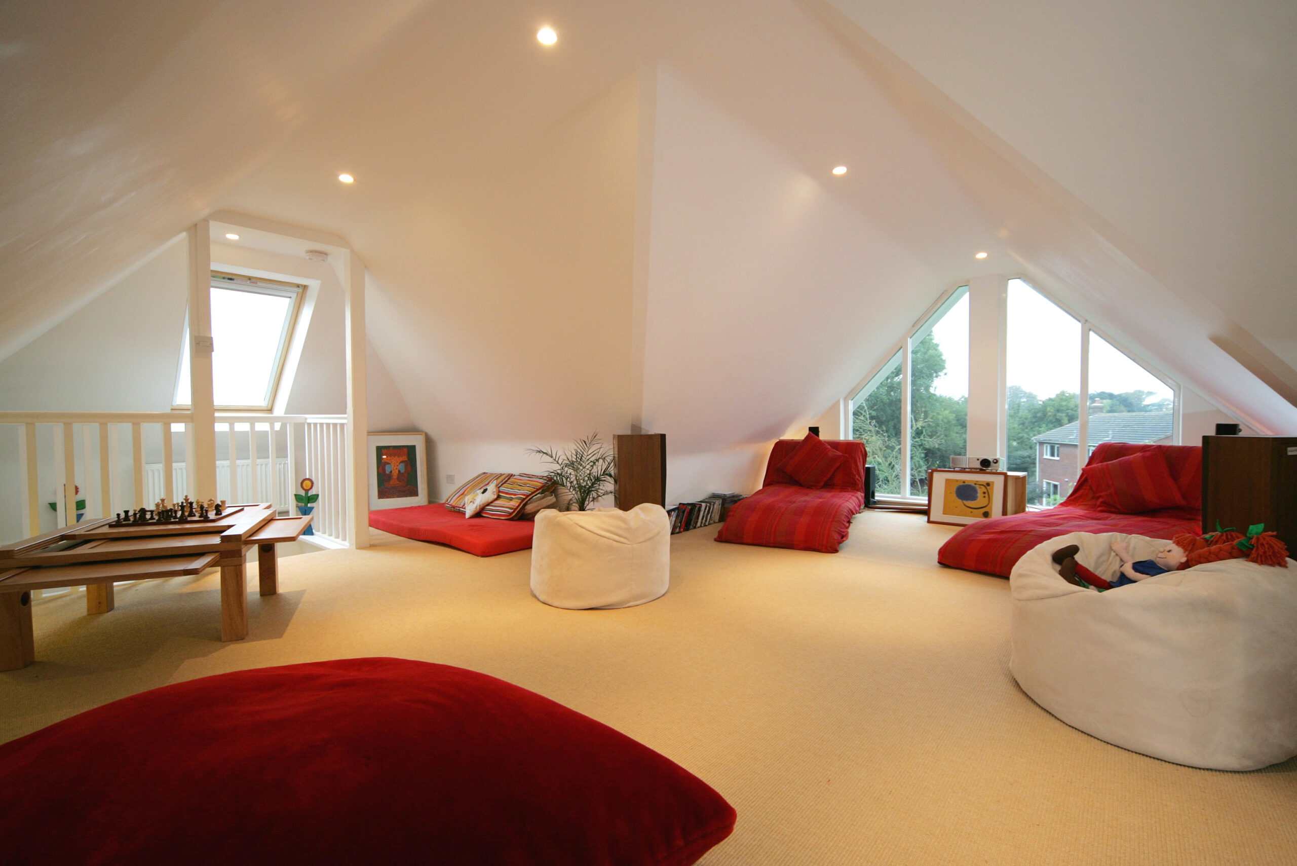 Open space with window ventilation