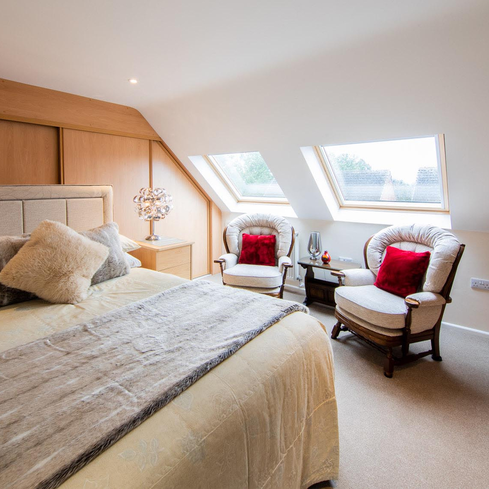 Master bedroom suite in a Surrey home