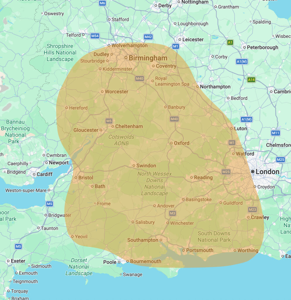 Charles Grosvenor coverage map